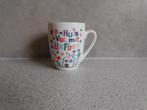 Mok 150 ml. Huis vol met liefde Yvon Jaspers, Huis en Inrichting, Keuken | Servies, Ophalen of Verzenden, Zo goed als nieuw, Overige stijlen