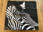 Kussenhoes Zebra, Ophalen of Verzenden, Nieuw, Zwart, Vierkant