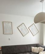 3x Muurdecoratie - Abstracte Kunst, Ophalen of Verzenden, Zo goed als nieuw