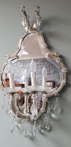 Barok Spiegel met Kroonluchter Verlichting, Huis en Inrichting, Ophalen, Gebruikt, Minder dan 100 cm, Overige vormen