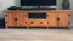 TV meubel teakhout op maat gemaakt, Ophalen, 150 tot 200 cm, Teakhout, Zo goed als nieuw