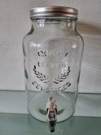 GLAZEN SAPKAN/LIMONADETAP, met KRAAN,5.5Liter,Inwst!, Ophalen of Verzenden, Zo goed als nieuw