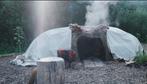 Zweethut ceremonie (couple logdes), Twee personen