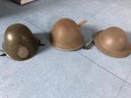 Leger Helmen 3x WO-2, Verzamelen, Overige gebieden, Helm of Baret, Landmacht, Ophalen