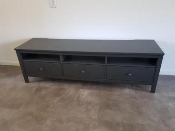 Tv meubel - hout, antraciet grijs, 182cm breed