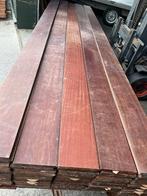 Hardhouten Jatoba vloer 42 m2 massief 17,5 cm breed 2 cm dik, Ophalen, Gebruikt, Onbekend, Vloerdelen of -planken