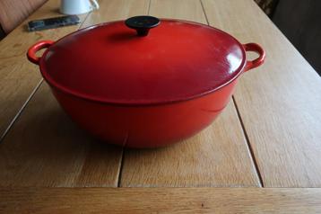 Le Creuset Gietijzeren Grote braadpan in kersenrood beschikbaar voor biedingen
