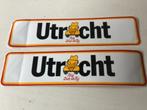 2 stickers Blij dat ik rij Utrecht, Verzamelen, Verzenden, Zo goed als nieuw
