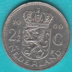 Nederland 2½ gulden (rijksdaalder) 1969 visje in munthouder, Postzegels en Munten, Munten | Nederland, Ophalen of Verzenden, Koningin Juliana