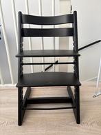 Triptrap Stokke kinderstoel verstelbaar Tripp Trapp matzwart, Ophalen, Gebruikt, Meegroeistoel