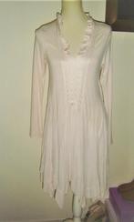 MOOIE zacht zalmkleur jurk met 30% zijde mt. M - NIEUW!, Maat 38/40 (M), Overige kleuren, Nieuw, Ophalen of Verzenden