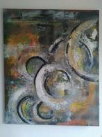 Schilderij cirkels, Antiek en Kunst, Kunst | Schilderijen | Abstract, Ophalen