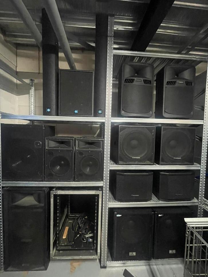 Setje DEVINE Subs 15Inch 600Watt Speakon / Jack / Draad, Audio, Tv en Foto, Luidsprekers, Gebruikt, Subwoofer, 120 watt of meer
