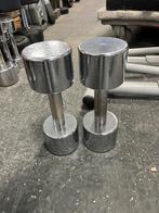 2 x 8 kg Chrome dumbells gewichten, Dumbbell, Gebruikt, Ophalen of Verzenden, 2 x 8 kg
