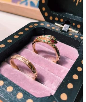 🐍✨✨anna nina romy boomsma wondrous slang ring nieuw 16 beschikbaar voor biedingen