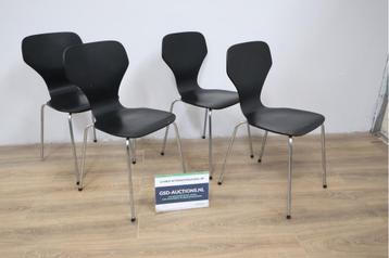 Set van 4 Vintage Deense Eetkamerstoelen van Phoenix beschikbaar voor biedingen