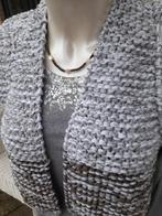 Nieuw handgebreid Gilet model Kiro by Kim, Ophalen of Verzenden, Nieuw, Maat 38/40 (M), Grijs