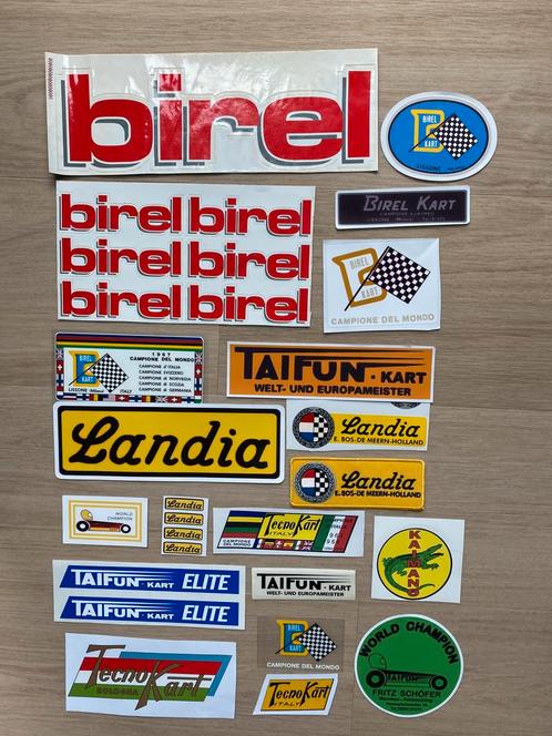 Histokart stickers LANDIA - BIREL - TECNO - TAIFUN, Sport en Fitness, Karting, Nieuw, Ophalen of Verzenden