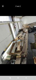 Partij steigerhout ong 50/60 m2, Doe-het-zelf en Verbouw, Hout en Planken, Ophalen, 25 tot 50 mm, Zo goed als nieuw, Plank