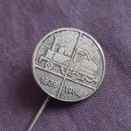 Speld NS Nederlandse Spoorwegen 125 Jarig Bestaan, Verzamelen, Verzenden, Transport