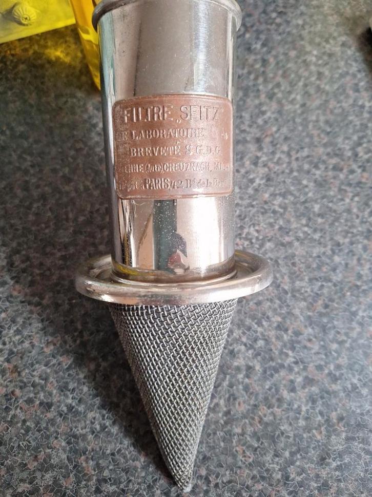 Seitz filter. Voor wijnbouw of laboratorium. Patent., Antiek en Kunst, Antiek | Gereedschap en Instrumenten, Ophalen of Verzenden