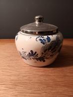 Delfs Blauw, suiker? marmelade potje? gesigneerd, Antiek en Kunst, Antiek | Porselein, Ophalen of Verzenden