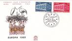 Frankrijk. FDC 1969 met Mi. 1665 en 1666. Europa zegels, Onbeschreven, Europa, Verzenden