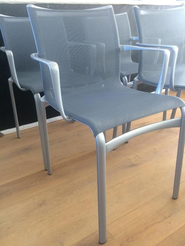 4 Alias bigframe 440 design netweave stoel modern grijs, Huis en Inrichting, Stoelen, Zo goed als nieuw, Eén, Grijs, Ophalen