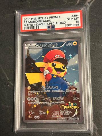 Mario & Luigi Pikachu PSA 10