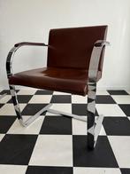 design  4 stoelen  Mies van de Rohe, Brno , chrome, Gebruikt, Bruin, Ophalen of Verzenden, Jaren 30 design
