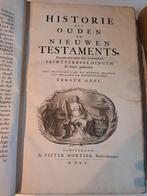 Antieke Prentbijbel Mortier 1700 2 delen incl de 5 kaarten, Antiek en Kunst, Antiek | Boeken en Bijbels, Ophalen of Verzenden