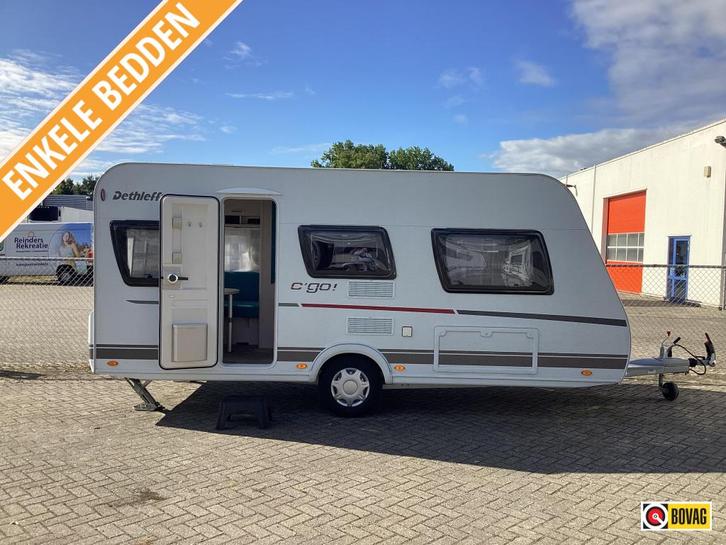 Dethleffs C'Go 475 EL enkele bedden, Caravans en Kamperen, Caravans, Bedrijf, tot en met 2, Standaardzit, Dethleffs, 2 aparte bedden