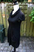 zwarte kol jurk met pofmouwtjes mt XS, Ophalen of Verzenden, Zo goed als nieuw, Maat 34 (XS) of kleiner, Zwart