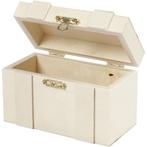 Houten schatkist triplex 6 x 12 x 7,5 cm, Materiaal, ., Nieuw, Ophalen of Verzenden