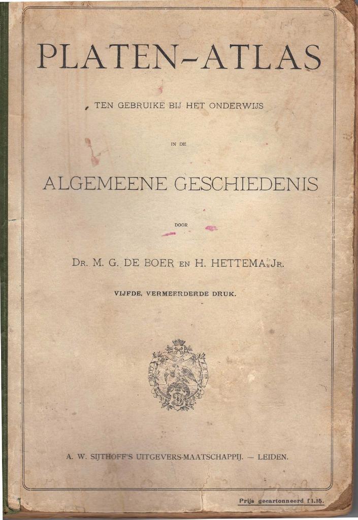 Platen atlas Algemene Geschiedenis uit 1917, Boeken, Geschiedenis | Wereld, Gelezen, Overige gebieden, Ophalen of Verzenden