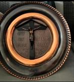 Onze Lieve Heer , groot koperen wandbord, 50 cm doorsnee, Antiek en Kunst, Antiek | Religie, Ophalen of Verzenden