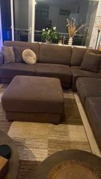 Bruine hoekbank, Huis en Inrichting, Banken | Bankstellen, Gebruikt, Hoekbank, 75 tot 100 cm, Ophalen of Verzenden