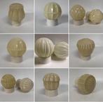 Jaren 30 vintage crème en gele Thabur Art Deco plafondlamp, Antiek en Kunst, Ophalen of Verzenden