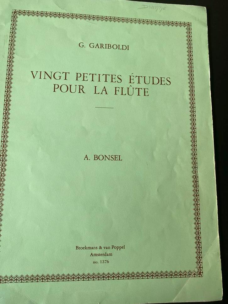 Gariboldi - 20 Etudes voor Fluit, Muziek en Instrumenten, Bladmuziek, Gebruikt, Artiest of Componist, Klassiek, Dwarsfluit of Piccolo