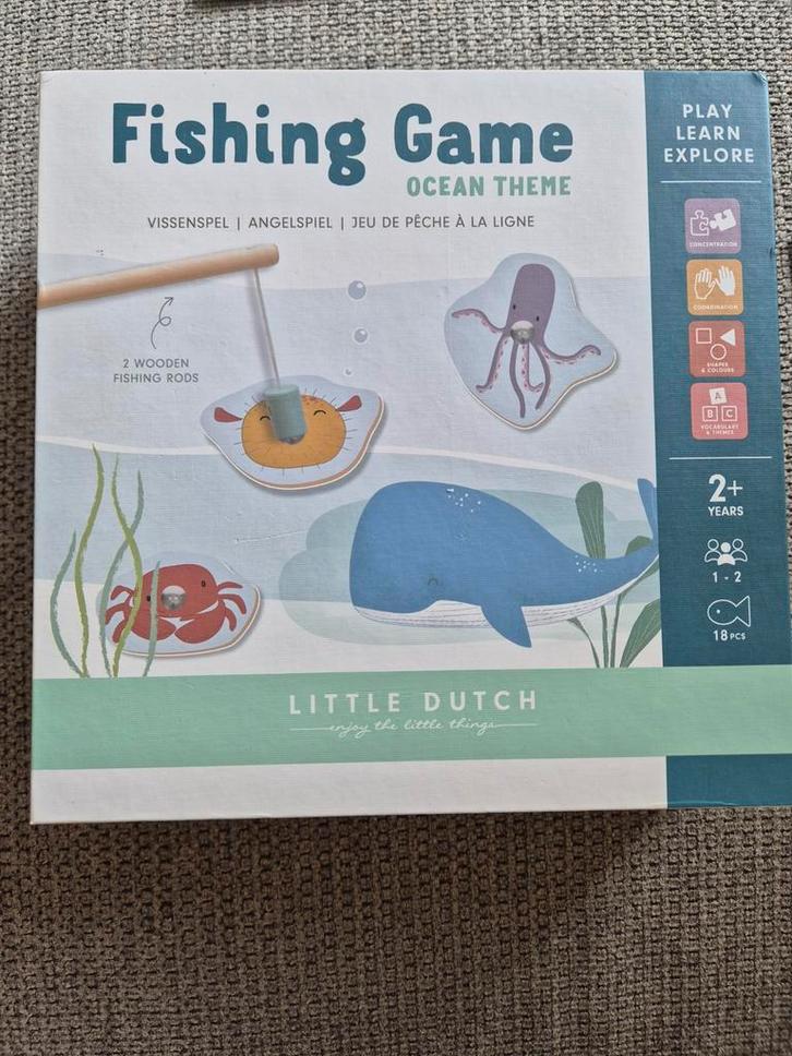 Little Dutch Visspel - Oceaan Thema, Kinderen en Baby's, Speelgoed | Educatief en Creatief, Zo goed als nieuw, Ontdekken, Ophalen of Verzenden