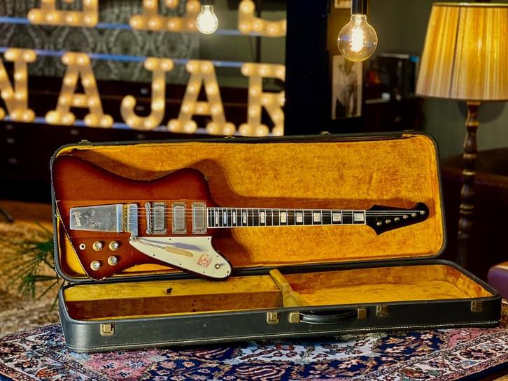 1963/1964 Gibson Firebird VII Reverse Sunburst Gold, Muziek en Instrumenten, Snaarinstrumenten | Gitaren | Elektrisch, Gebruikt