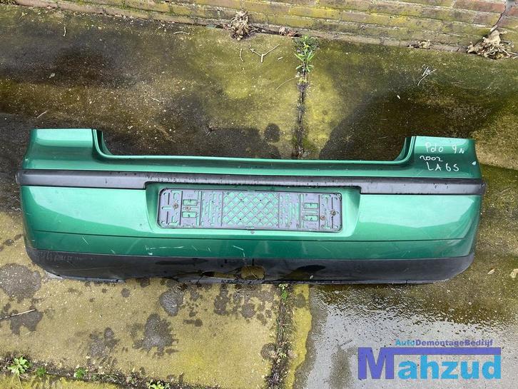 VW POLO 9N 9N2 9N3 groen LA6S Achterbumper 2003-2009, Auto-onderdelen, Carrosserie en Plaatwerk, Bumper, Volkswagen, Achter, Gebruikt