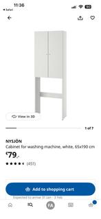 NYSJON wasmachine kast Ikea, Ophalen of Verzenden, Zo goed als nieuw