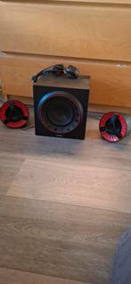 Philips SPA7380 - Multimedia Speakers - Zwart, Computers en Software, Pc speakers, Ophalen of Verzenden, Gebruikt, Audiokanaal 2.1
