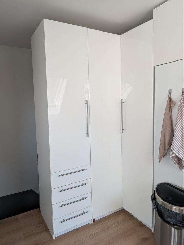 Hoek Pax Kast Ikea met Planken, Lades & Hangruimte, Huis en Inrichting, Kasten | Kledingkasten, Gebruikt, 200 cm of meer, 150 tot 200 cm
