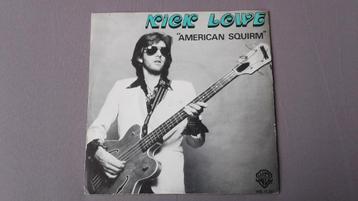 45t. nick lowe. american squirm. ex+ beschikbaar voor biedingen