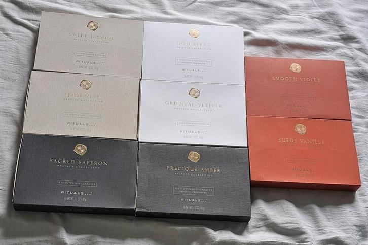 Partij Rituals doosjes waxinelichten, Huis en Inrichting, Woonaccessoires | Kandelaars en Kaarsen, Nieuw, Minder dan 25 cm, Overige materialen