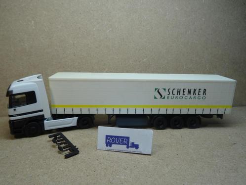 HERPA 1:87, MB ACTROS " SCHENKER EURO CARGO ", Zie Foto`s, Hobby en Vrije tijd, Modelauto's | 1:87, Zo goed als nieuw, Bus of Vrachtwagen