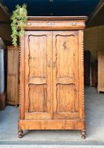 Antieke brocante grenen Biedermeier meidenkast vintage kast, Ophalen of Verzenden