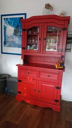 Grenen vitrinekast buffetkast, Ophalen, Gebruikt, 25 tot 50 cm, 50 tot 100 cm